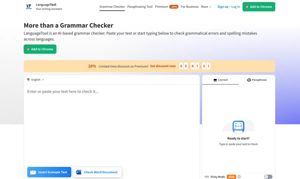 LanguageTool screenshot