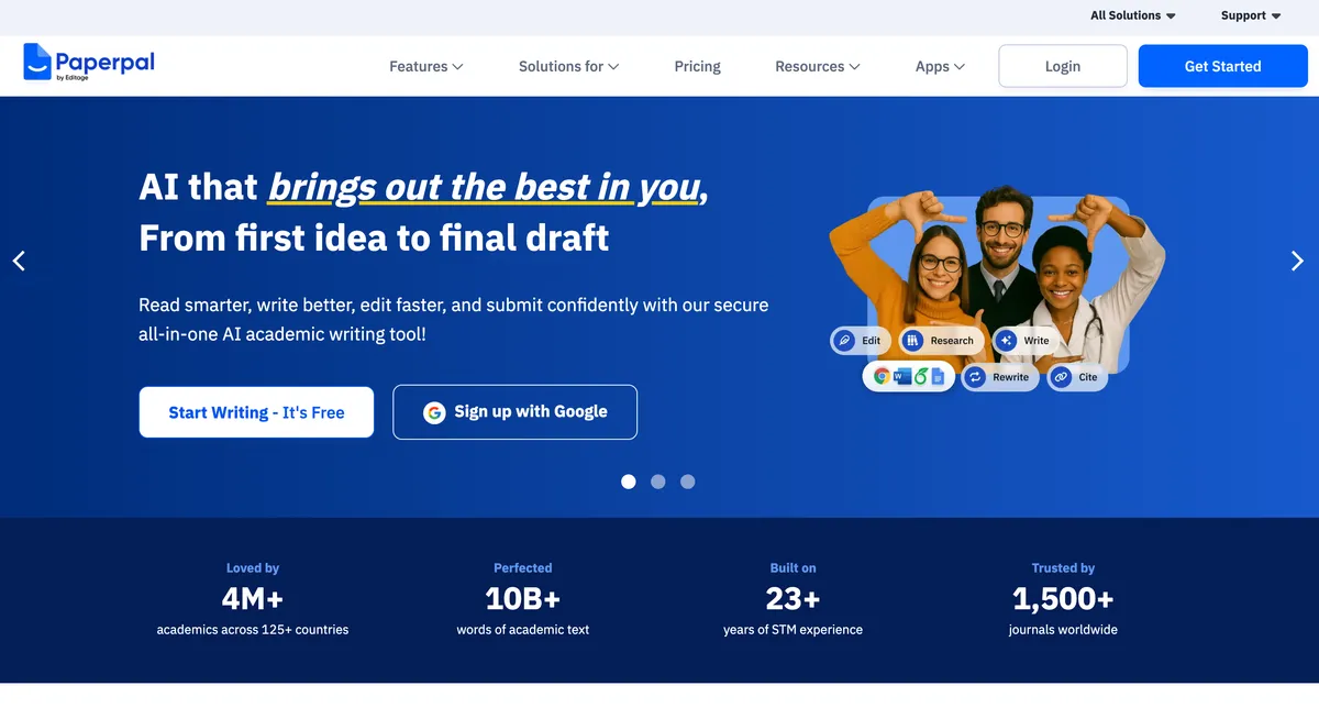Paperpal screenshot