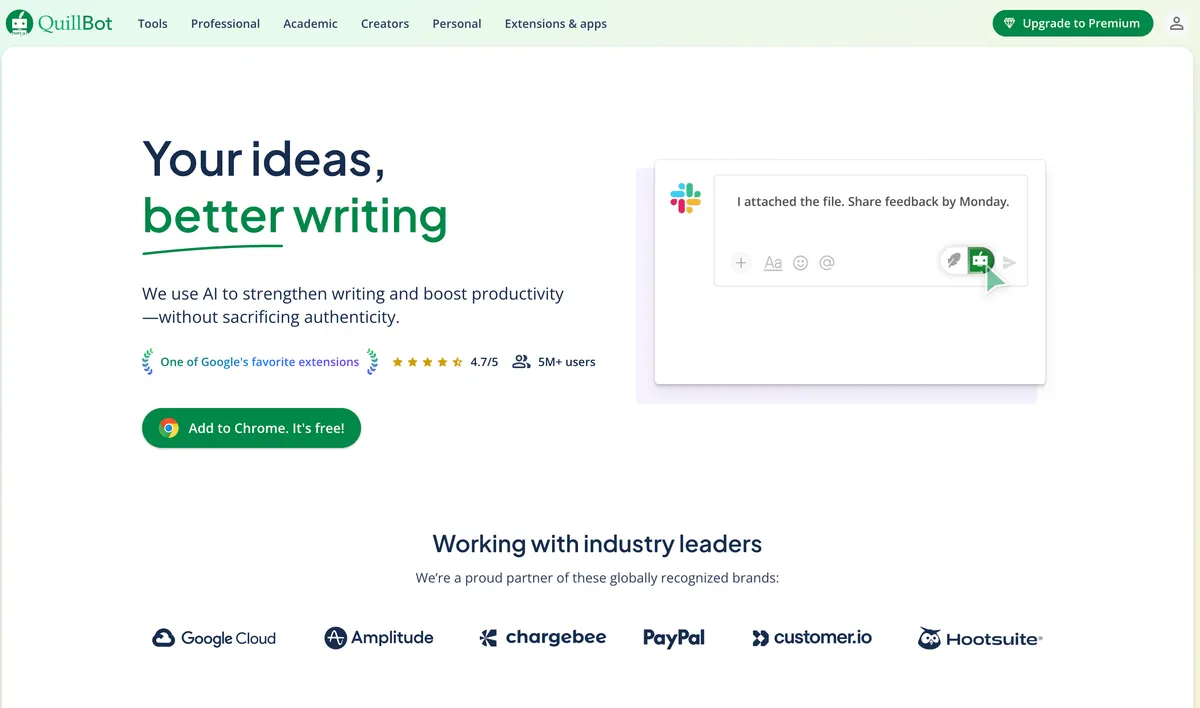 QuillBot screenshot